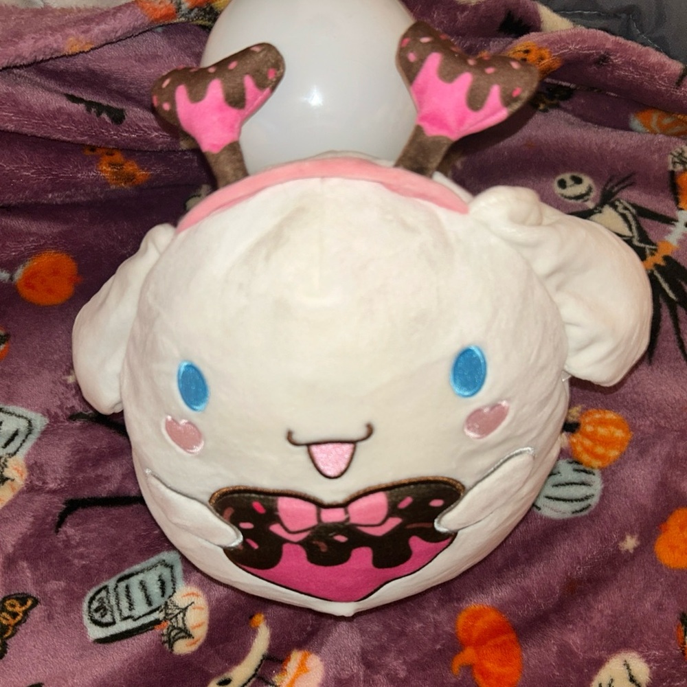 Cute Plush Toy with Pink and Brown Accents